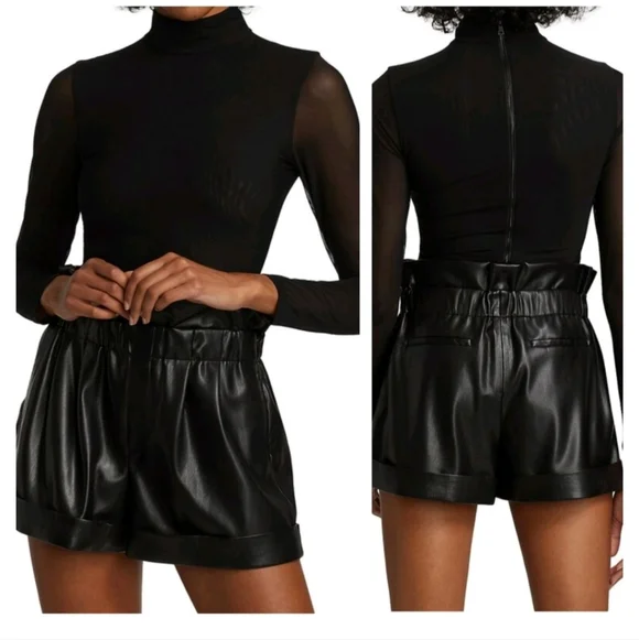 Alice + Olivia Clarinda Turtleneck Long Sleeve Bodysuit Size XL NWT $395 - Picture 5 of 16